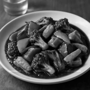 Exotic Vegetable In Black Bean Sauce