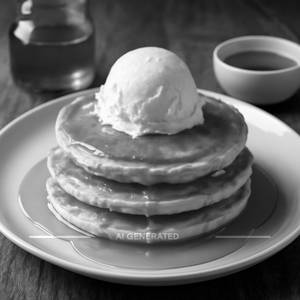 Honey Ice Cream Pancake