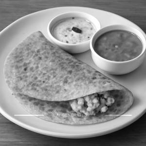 Onion Masala Dosa (Cheese)