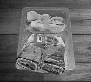Aloo Tikki Wrap + Chips
