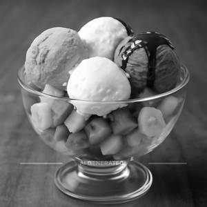 Fresh Fruit Triple Sundae
