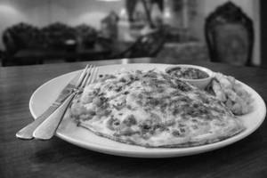 Mexican cheese omelet