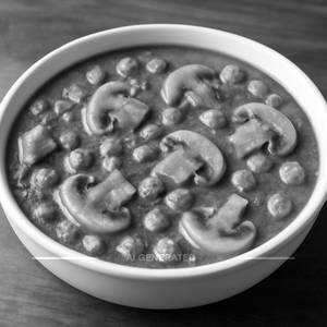 Mushroom green peas masala