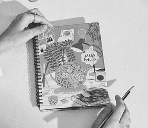 Ideas Brewing Spiral Notebook