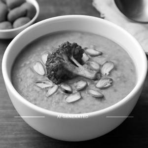 Roasted Almond & Broccoli Soup