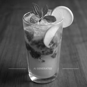Green apple mojito