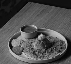 Open Butter Masala Dosa
