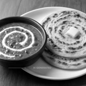 Dal Makhani With 2 Laccha Paratha Combo