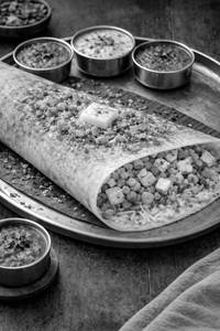 Paneer Onion Masala Dosa
