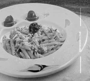 Pink sauce pasta