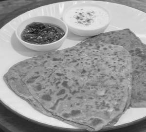 2 partha vth paneer butter masala with salad
