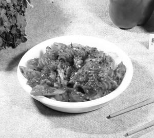 Red sauce pasta