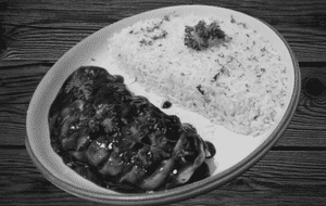 Grilled Chicken With Tangy Barbeque Sauce & Herbed Rice