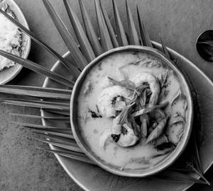 Green Thai Prawns Curry