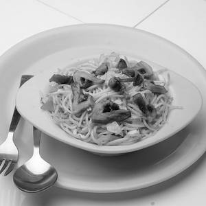 Mushroom noodles