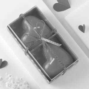 Heart Shaped Candles (set of 2)