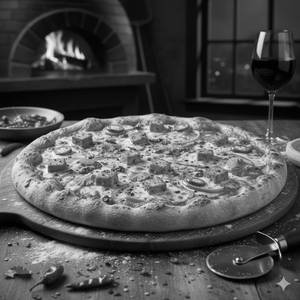 Spicy paneer pizza