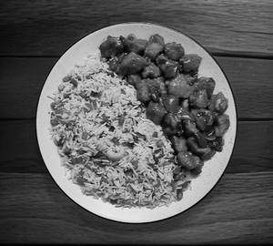 Egg Fried Rice + Chicken Chilli