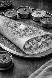 Cheese Paneer Onion Butter Masala Dosa