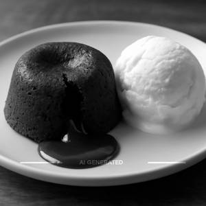 Choco Lava Cake With Ice Cream