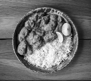Butter chicken rice bowl