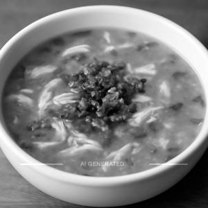 Chicken Burnt Garlic Soup