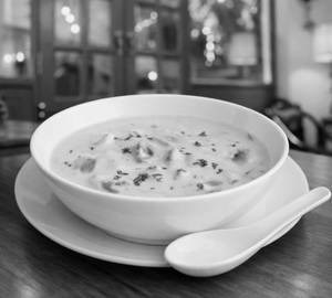 Herb infused cream of chicken soup