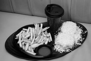 Egg Nest + French Fries + Lemon Iced Tea