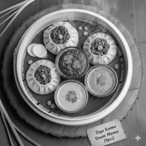 Soya Keema Steam Momos(4pcs)