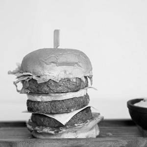 Chicken Triple Patty Burger