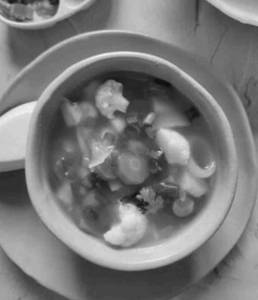 Veg Clear Soup With English Vegetables