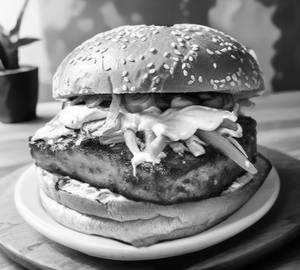 Veg tandoori burger