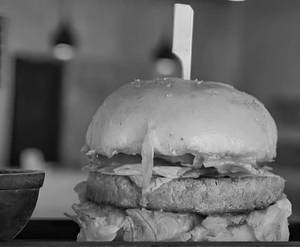 Red Harisha Chicken Burger