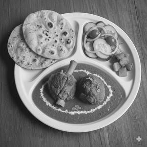 2 बोटी  2 रोटी ( मटन )