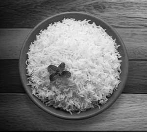 Steam Basmati Rice {Plain} [ 500 ML ]