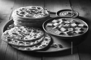 Lacha Paratha [2pcs] + Paneer Butter Masala [half]