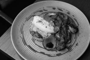Polenta Crusted Cottage Cheese Steak