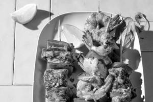 SEAFOOD KEBAB PLATTER