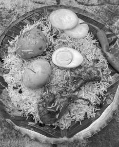 Chicken Dum Biriyani. [full].