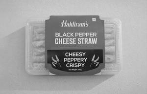 Black Peppery Cheese Straw