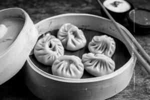 Cheese Corn Steamed Momo