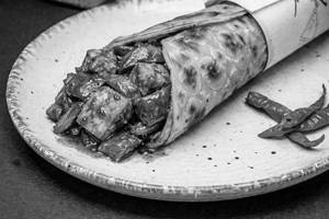 Chilly Paneer Kathi Roll