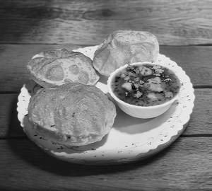 Aloo Sabji & Puri 4 Pcs