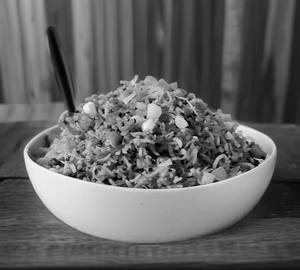 Chicken sechzwan fried rice