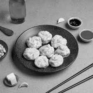 Corn and cheese steamed momos [5 pieces]