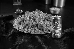 Tandoori Soya Chaap Biryani with Thums Up