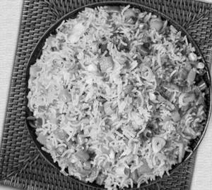 Double eggs fried rice