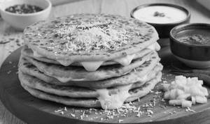 Cheese Aloo Pyaaz Paratha