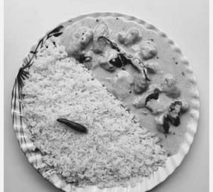 Kadhi Pakoda With Basmati rice