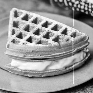 Pink Waffy White Choco Waffle